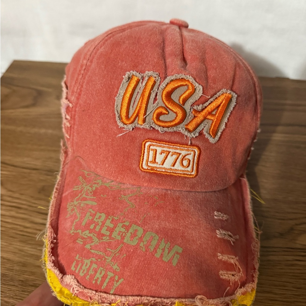USA 1776 Distressed Cap